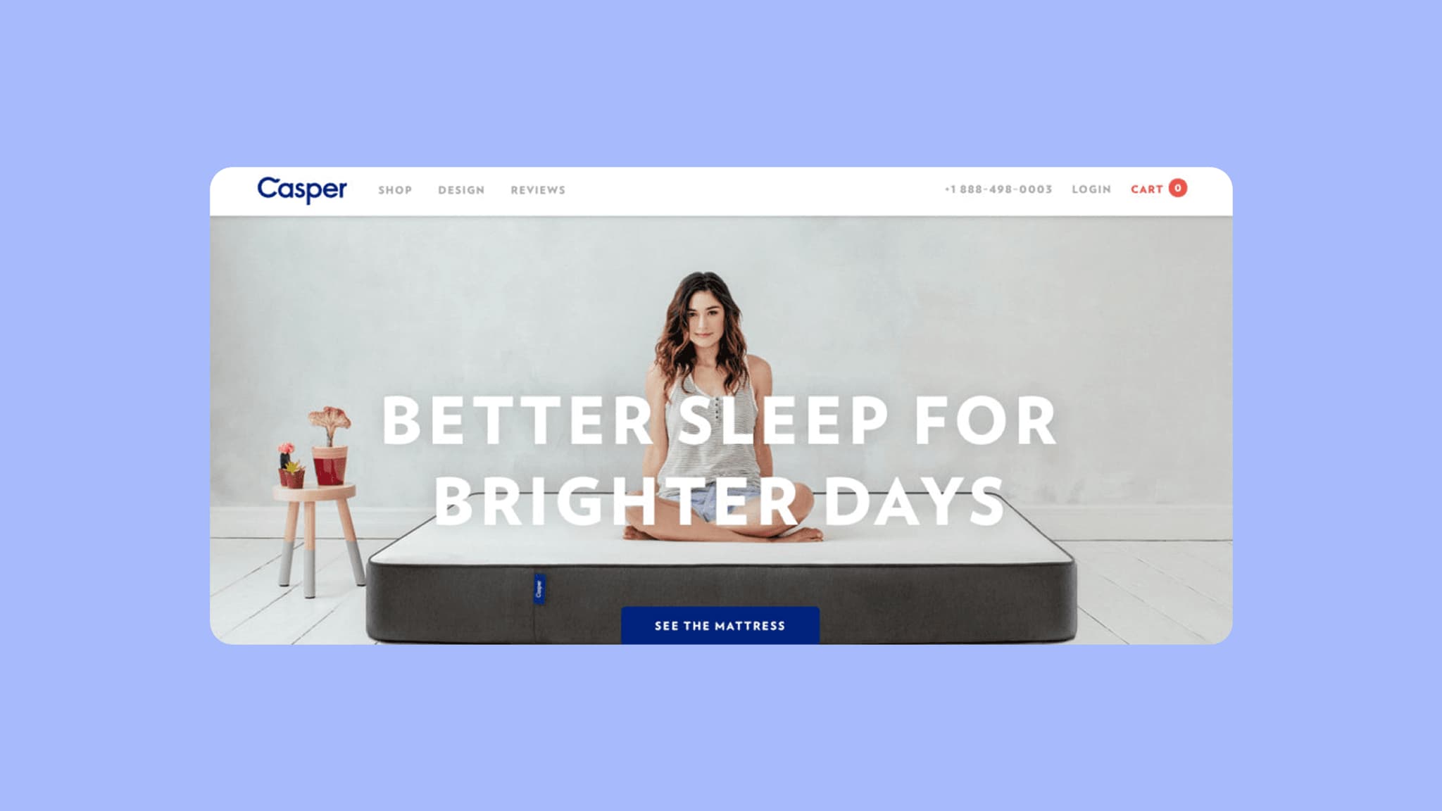 Casper - "Better Sleep for Brighter Days."