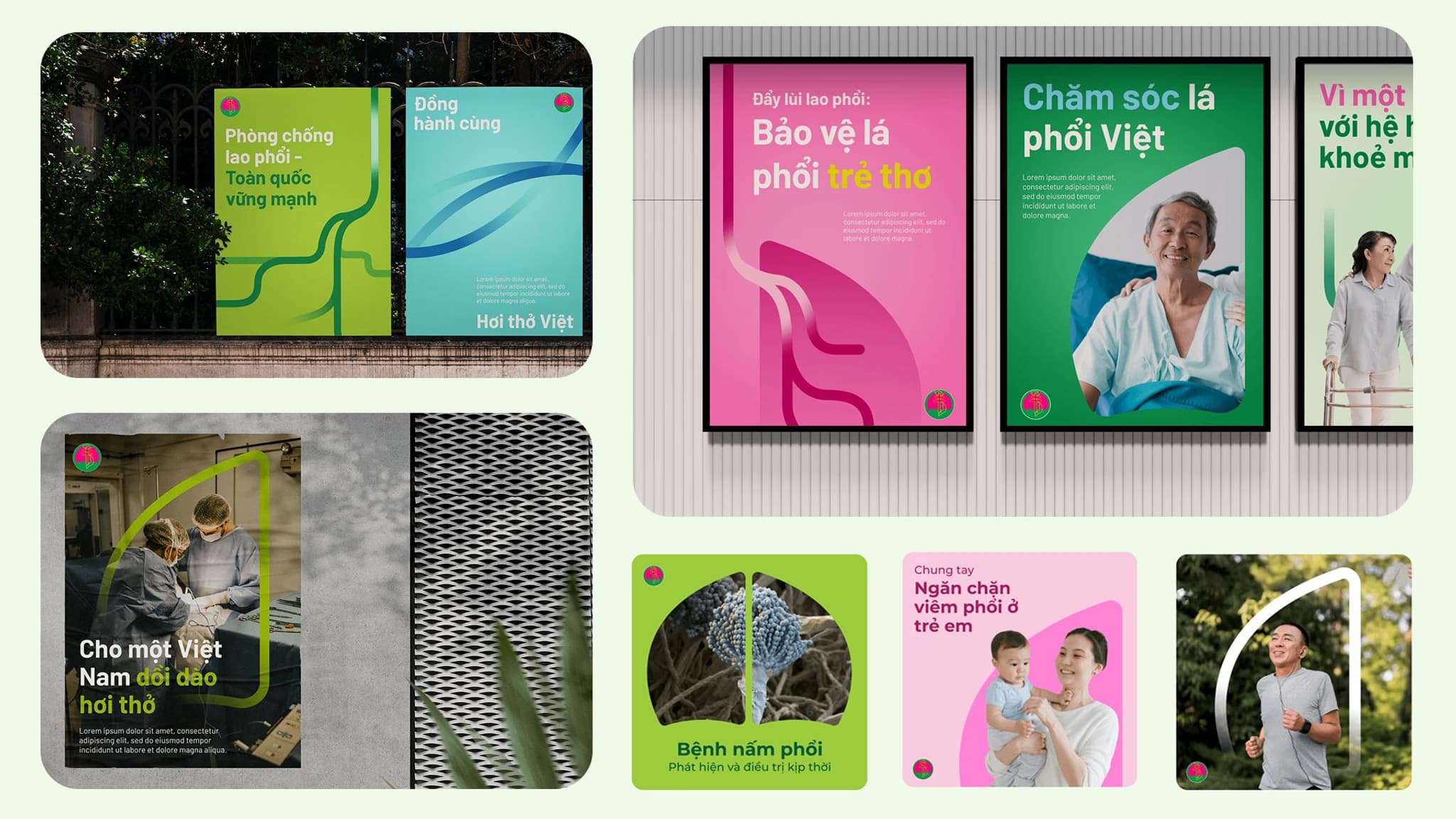 Branding Applications for the Vietnam National Lung Hospital Project