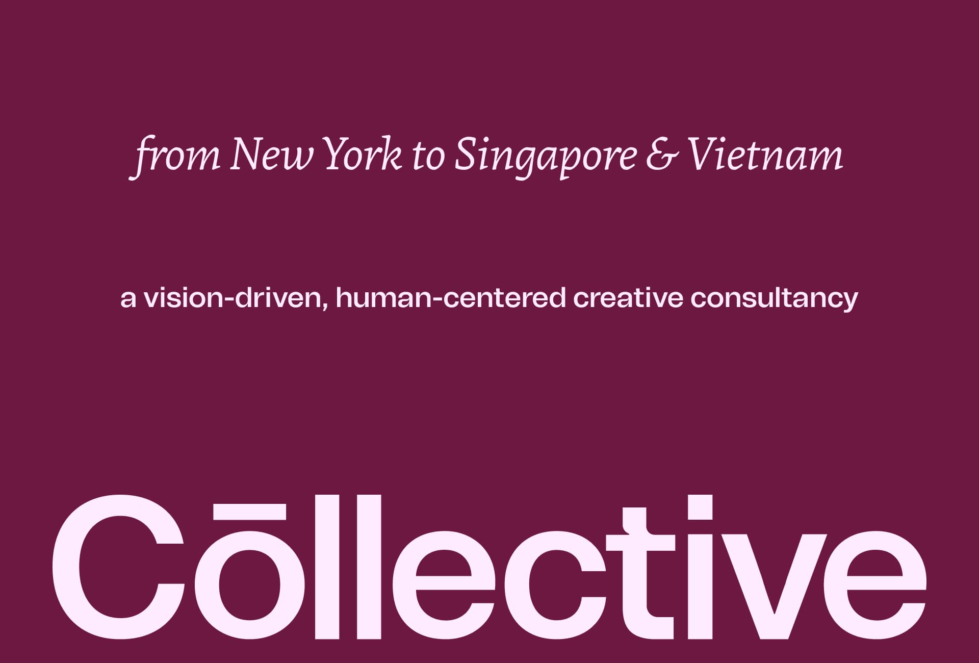 Collective Design Agency | Branding & Digital Experience